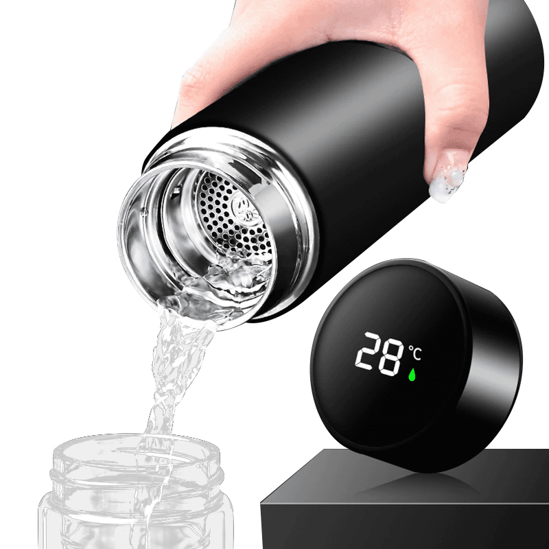 SensiTemp™ - Botella Térmica de Acero Inoxidable con Termómetro Digital 500ml