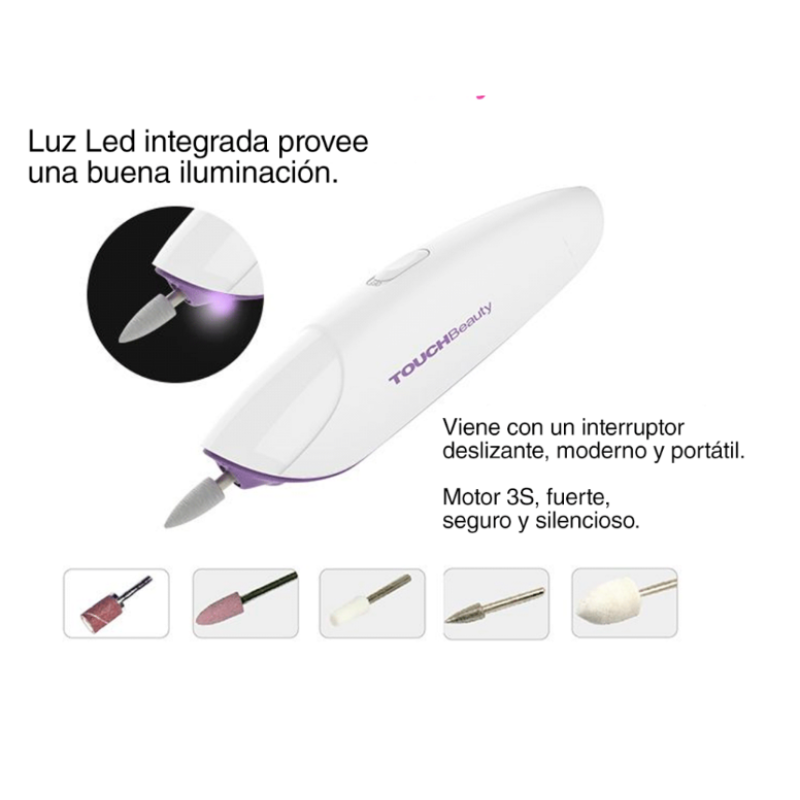 NailMaster Pro™ kit eléctrico manicura/pedicura 5 en 1