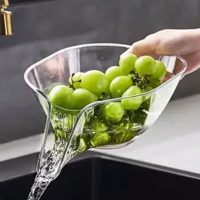 DrenaFácil™ - Embudo escurridor de cuencos para alimentos