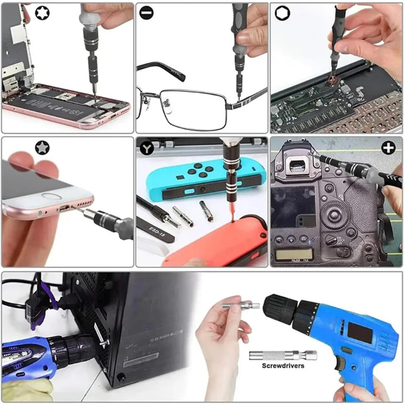 UltraTool™ – Kit de destornilladores de precisión 115 en 1