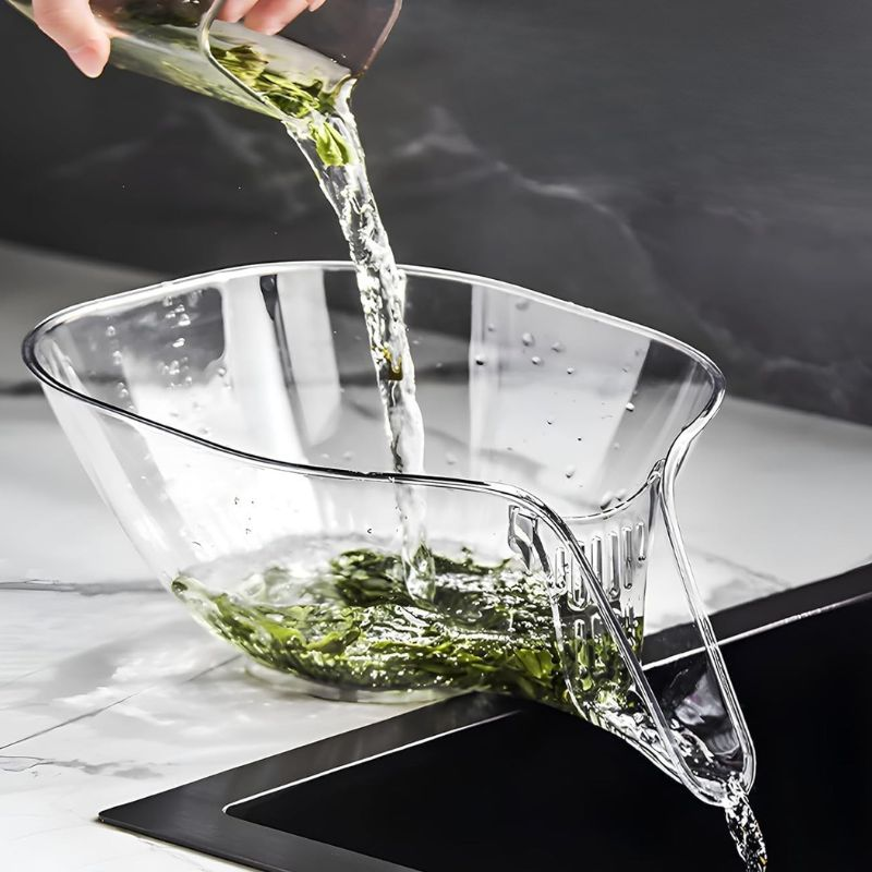 DrenaFácil™ - Embudo escurridor de cuencos para alimentos