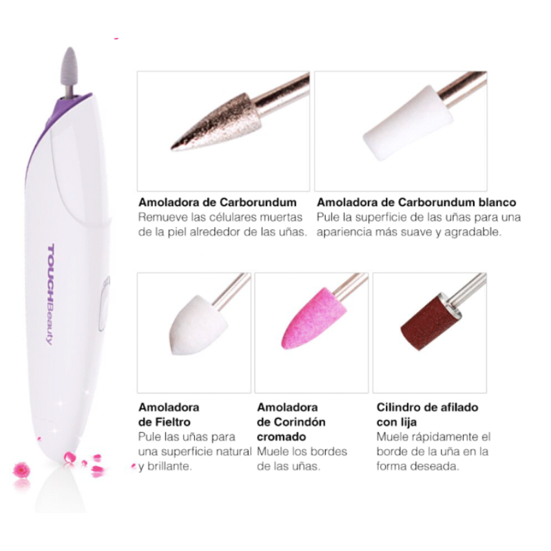 NailMaster Pro™ kit eléctrico manicura/pedicura 5 en 1
