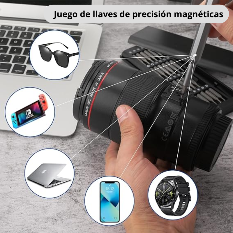 MagnetiKit® - Juego de llaves de precisión magnéticas de 25 x 1