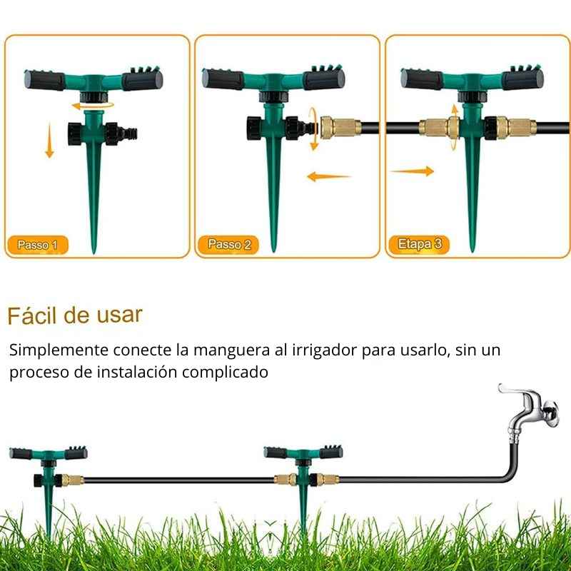 Hydro360™ Irrigador 360 de cesped y jardin
