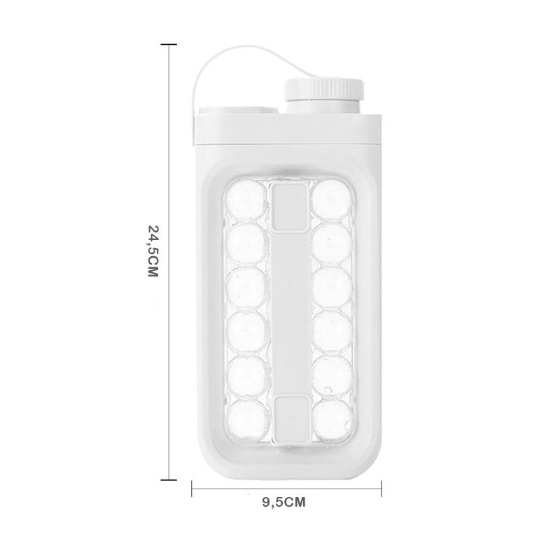 IceBot™ - Hielera 2 en 1 - El molde que también es botella.