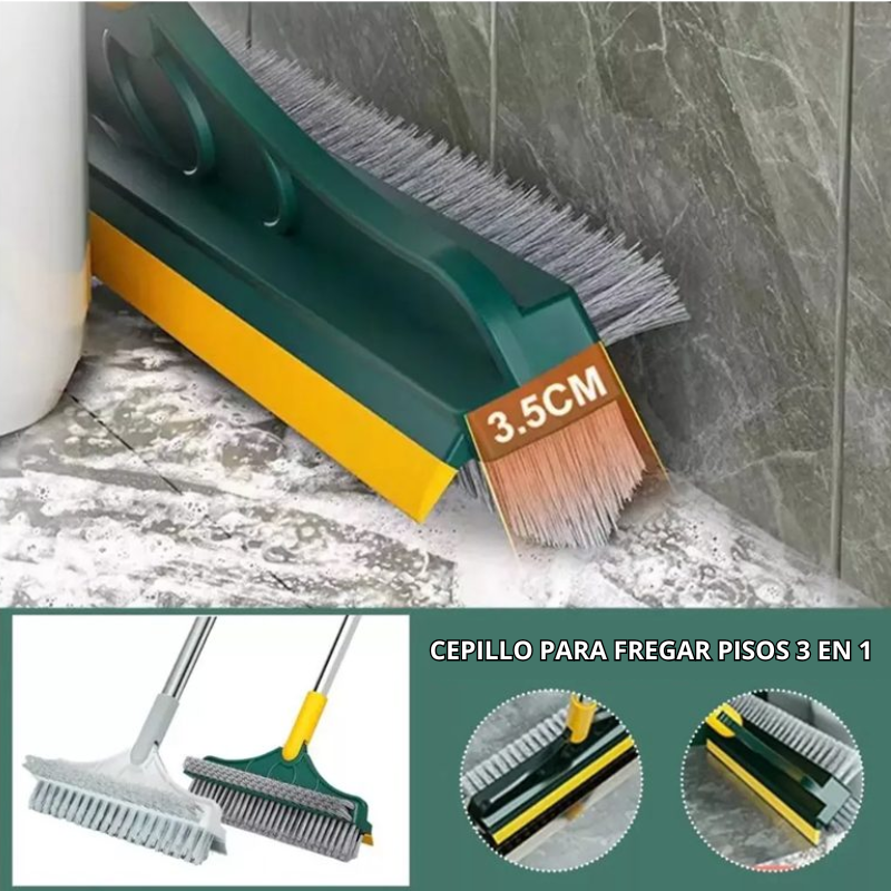 DualGlide TM - Escoba trapeadora multifuncional 2 en 1