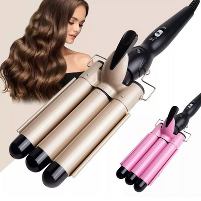 RizoFlash™ - Rizador, ondulador de 3 frizos