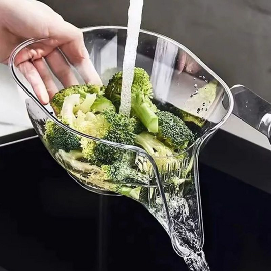 DrenaFácil™ - Embudo escurridor de cuencos para alimentos