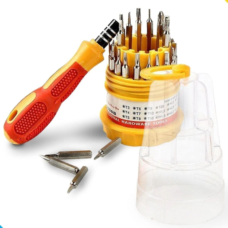 PrecisePro TM - Kit de herramientas de mini destornillador de precisión Destornillador Philips 30 puntas