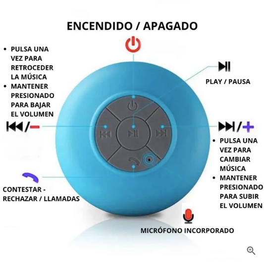 Parlante Bluetooth Aprueba De Agua