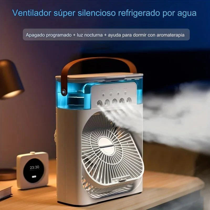 Mini Ventilador Humidificador, Aire Acondicionado Portatil