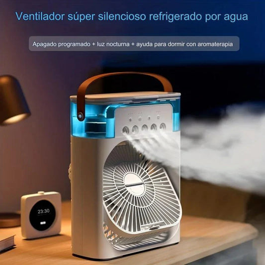 Mini Ventilador Humidificador, Aire Acondicionado Portatil